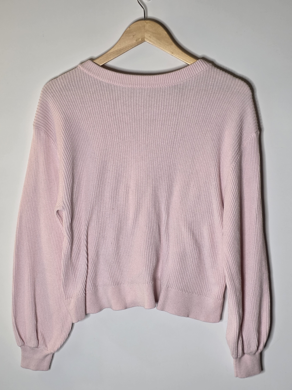 Lululemon reversible crossover Women's Light Pink Ribbed Sweater Size Small
